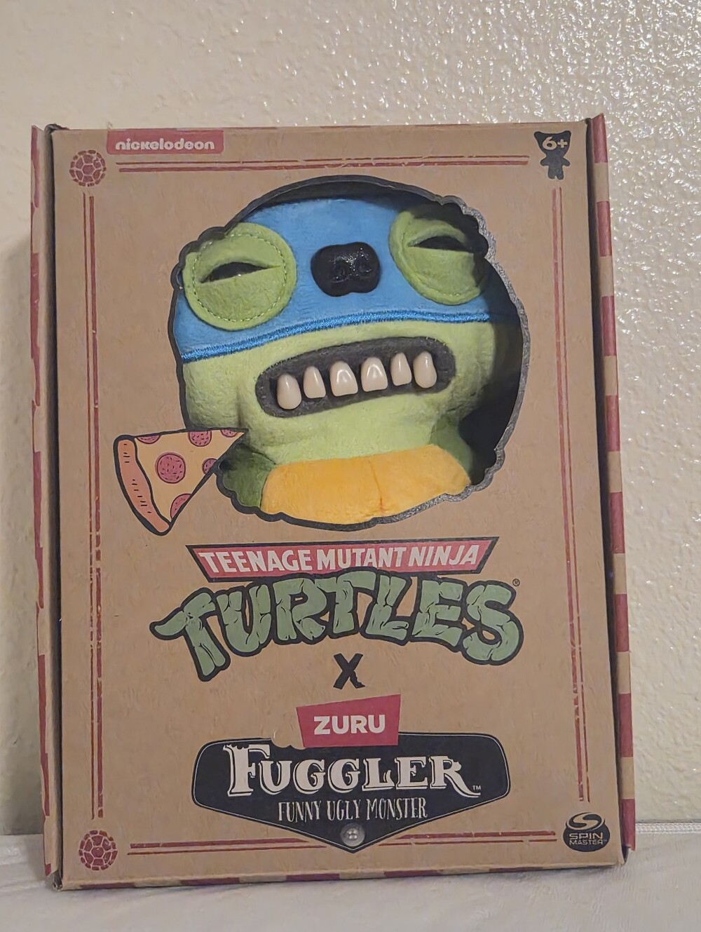 Leonardo TMNT Pizza Plush (Fuggler)- Box Included